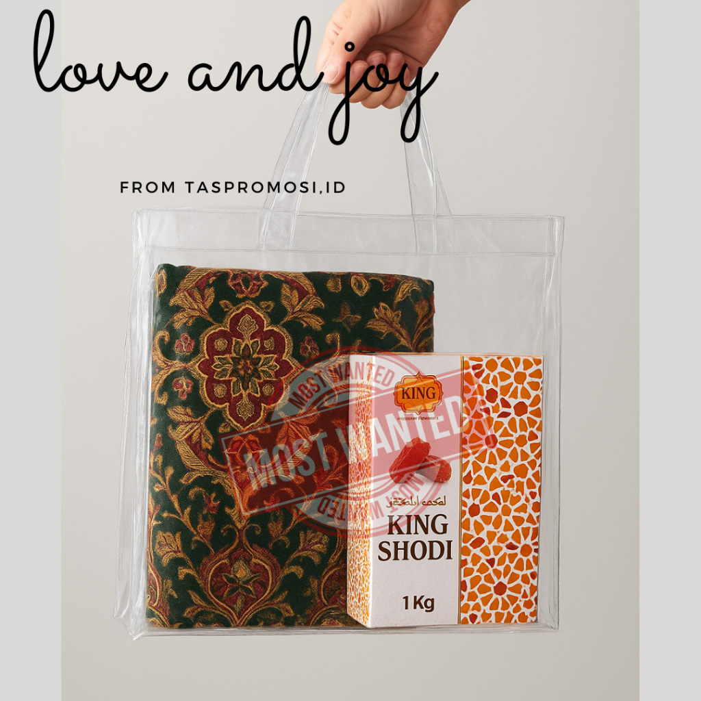 

Tas Bridesmaid Mika Transparan Souvenir Pernikahan ,tas hampres 25X15 Goodie Bag Plastik sajadah