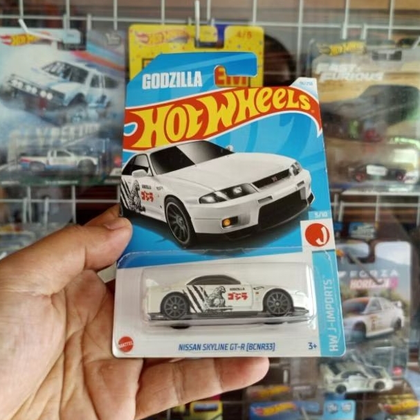 HOTWHEELS NISSAN SKYLINE GTR (BCNR33) GODZILLA