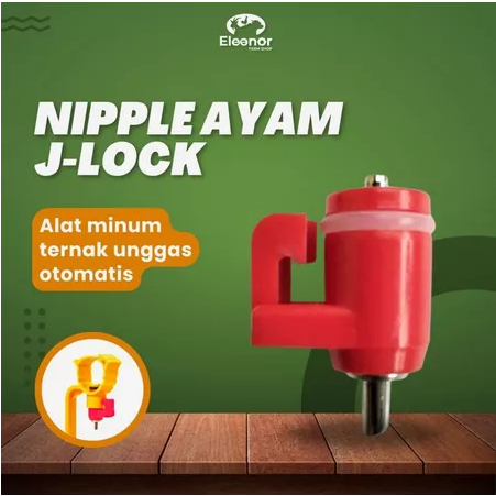 J Lock Nipple Ayam Nipel Kapsul Ayam Nipel Puyuh Nipel Kelinci Alat Minum Ayam Broiler A3 A5 A9