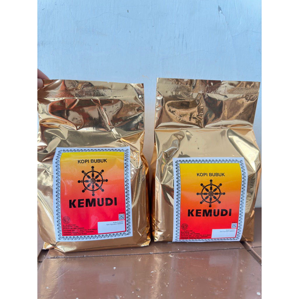 2 x 1,5kg KOPI KEMUDI JUMBO/ Kopi Hitam Kemudi 1,5kg ( Dapat 2 )
