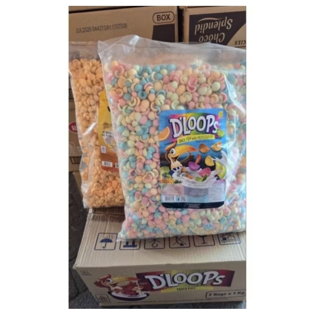 

D'loops corn puff 250 gram / D'loops snack puff 250 gram