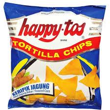 

HAPPY TOS TORTILLA CHIPS SNACK JAGUNG BAKAR 55gr