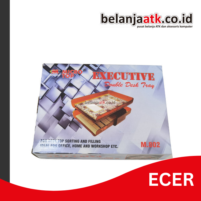 

[ECER] Double Desk Paper Tray Microtop 802 Susun 2 (Rak Susun Kertas)
