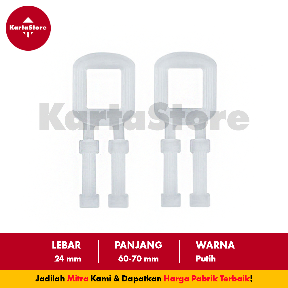 1 KG Klem Gesper Plastik Klem Super Untuk Tali Straping Band - KartaStore