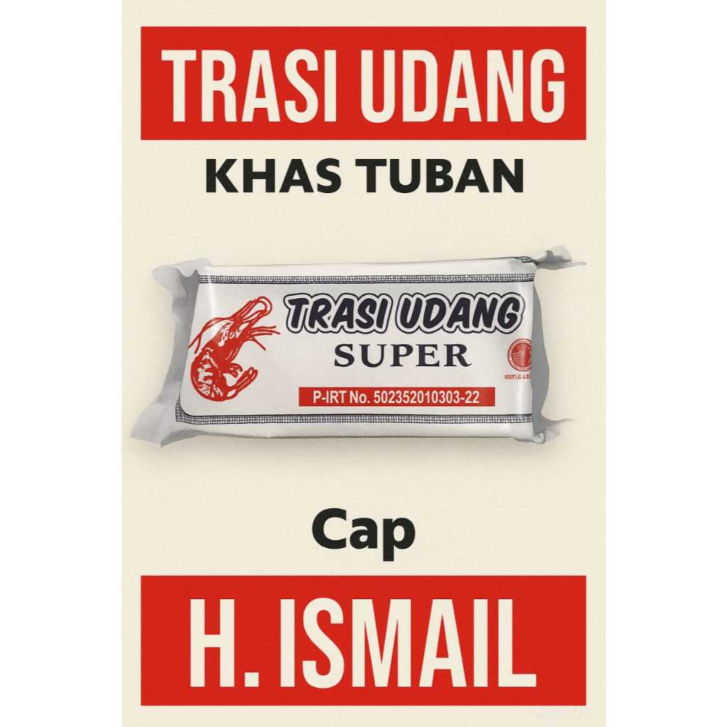 

Trasi Udang cap H Ismail 250gr