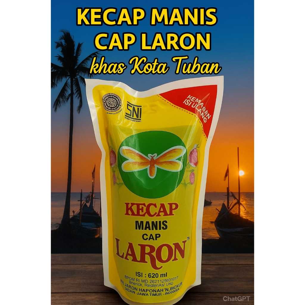 

Kecap Manis Cap Laron Khas kota Tuban 620ml