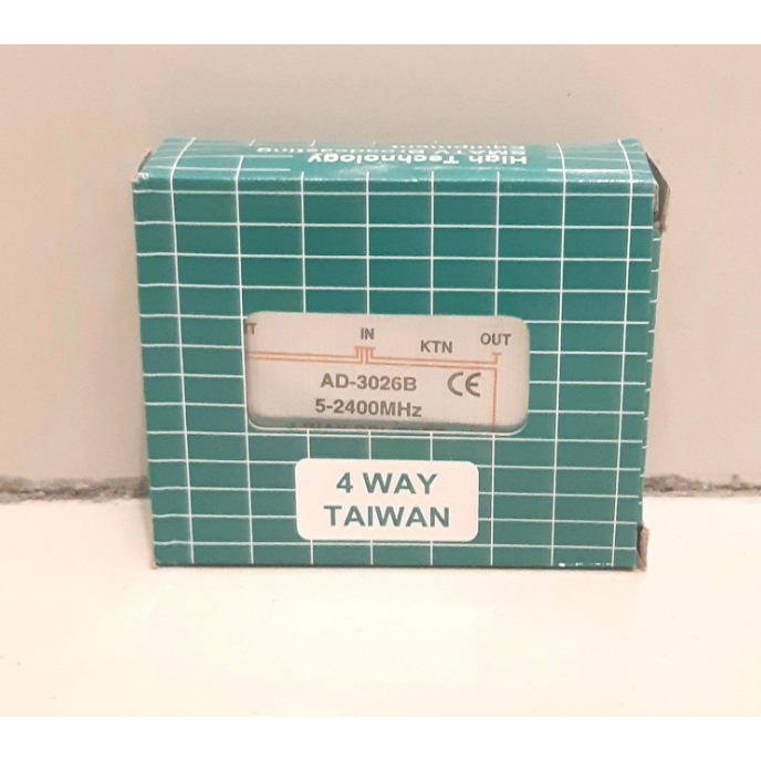 SPLITTER ANTENA TV AD3026B 4-WAY SPLITTER