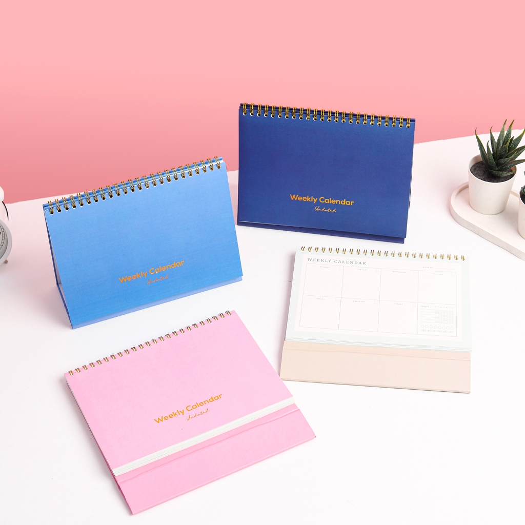 

Bukuqu A5 2026 Weekly Calendar Meja / Kalender Aesthetic / Calender Pastel color