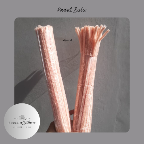 (1 PCS) Kawat Bulu Warna Apricot