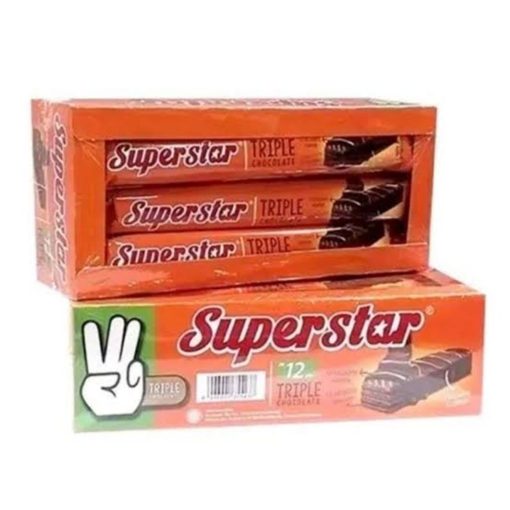 

Snack Super star Triple Coklat isi 20