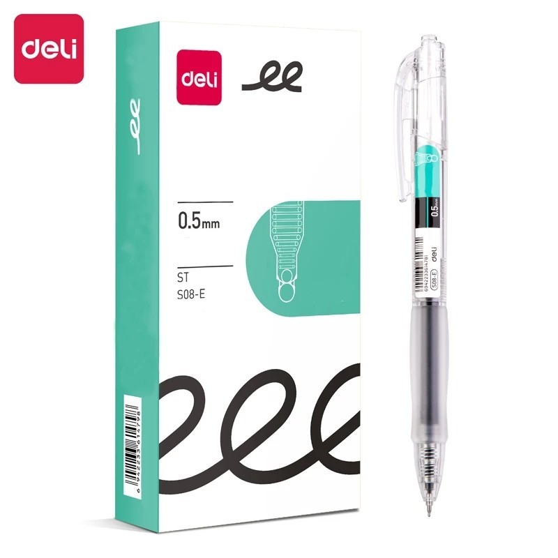 

Deli Gel Pen / Pulpen Gel 0.5mm Tinta Hitam / Merah Isi 1 pcs Cepat Kering Tinta Banyak S08-E