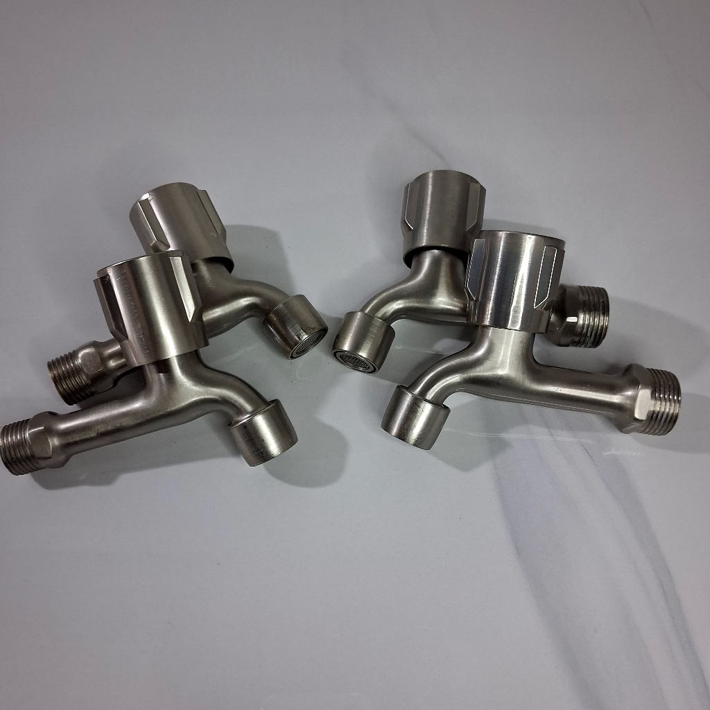 MDN KRAN TEMBOK Kran Air Stainless Ukuran 1/2 Inch dan 3/4 Inch