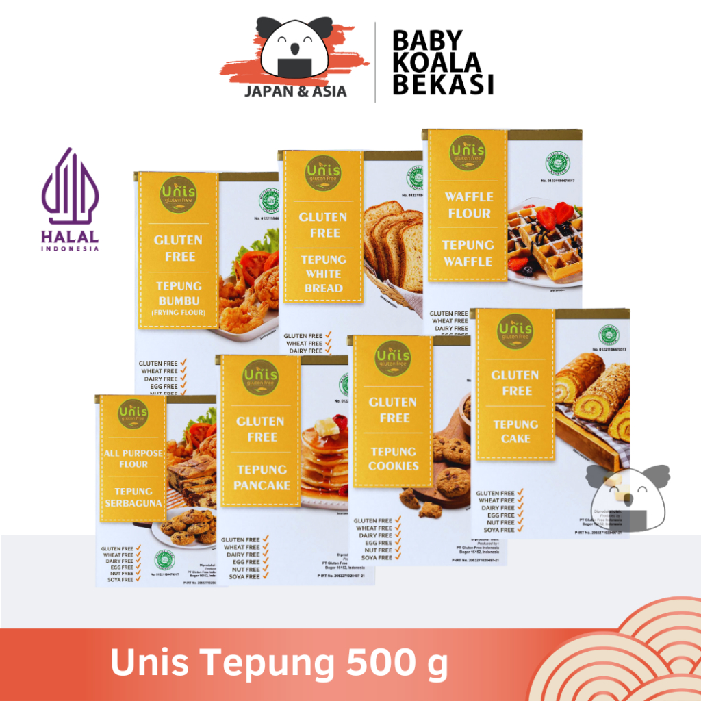 

UNIS Tepung Gluten Free 500g | Tepung Unis Sorgum | All Variant -BKB