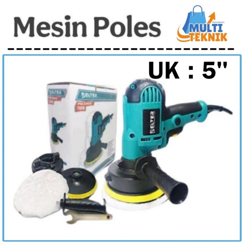BELTER Mesin Poles Listrik Mobil Motor 5 Inch Alat Polisher 5"