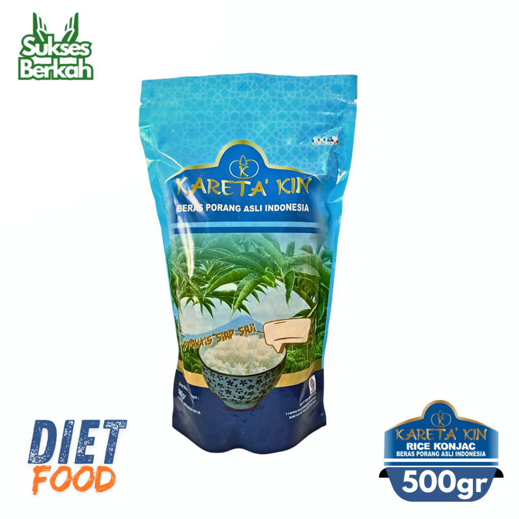 

Beras porang 500gram kareta kin shirataki konjac rice diet rendah kalori non fukumi