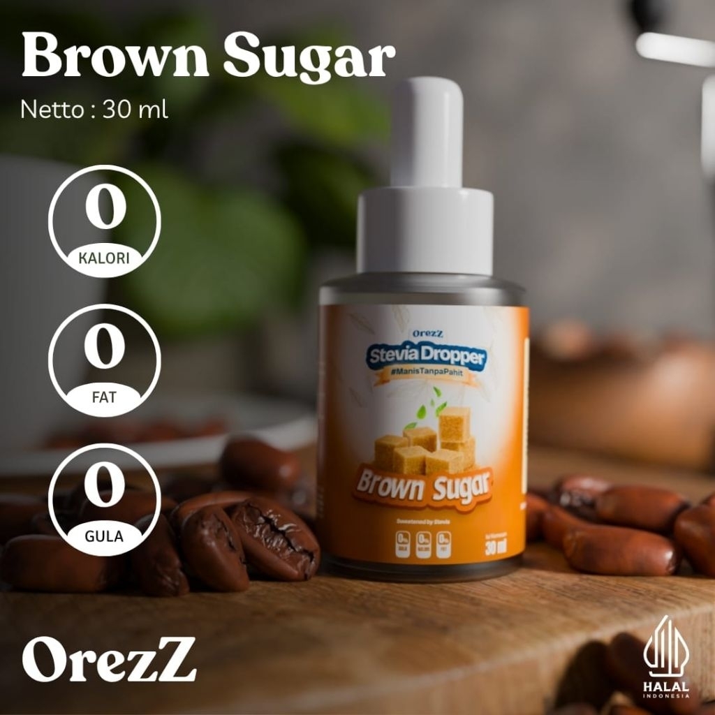 

Orezz Stevia Dropper 30 ml dan 10 ml pengganti gula pasir diet keto ramah diabetes