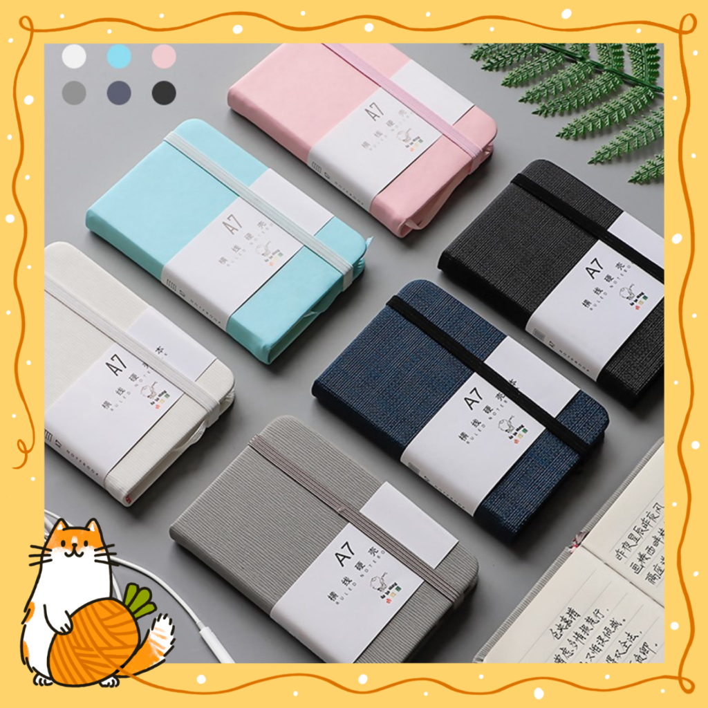 

Notebook A5/A6/A7 Pocket Buku Diary Kecil Pertemuan scrapbook Mini 96 lembar