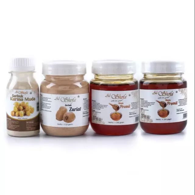 

2 Madu Al Shofa 250gr & 1 Serbuk Zuriat 125gr & 1 Kurma Muda 65gr Free Kardus dan Buble