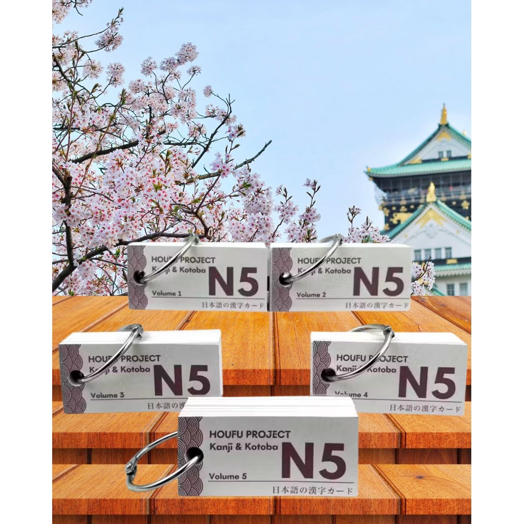 (410 Kanji) FLASH CARD KANJI & KOTOBA N5 / Kanji N5