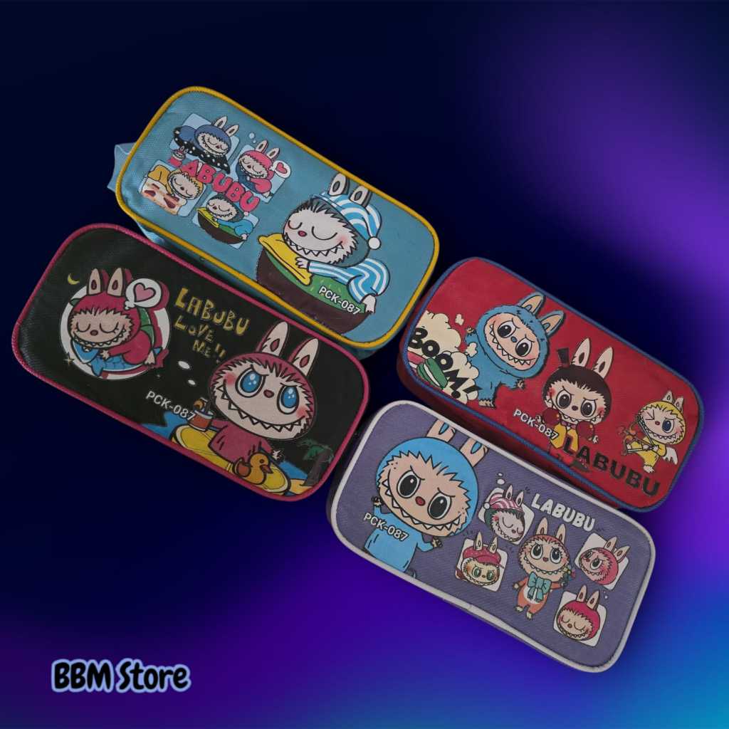 

TEMPAT PENSIL LABUBU VIRAL / KOTAK PENSIL 2 SLETING/RESLETING /RITSLETING / PENYIMPANAN ALAT TULIS