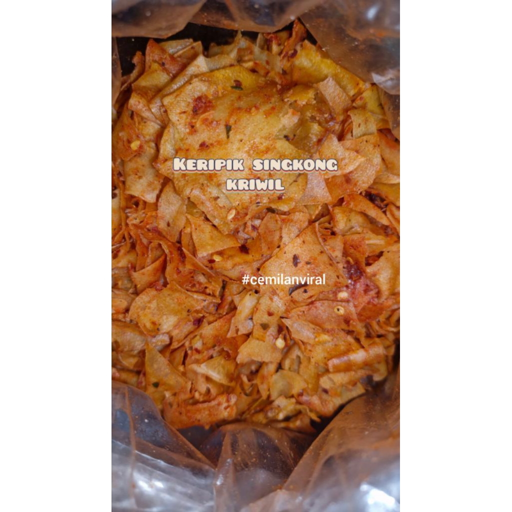 

Cemilan Viral Keripik Singkong Kriwil Pedas Gurih Enak Murah Snack Food Kripik Makanan
