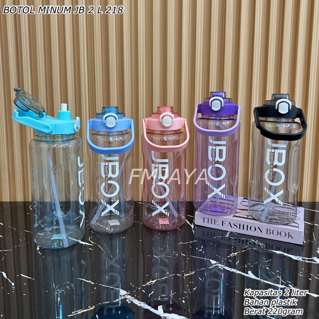 BOTOL MINUM JB 2 LITER 218 || BOTOL AIR MINUM PLASTIK || BOTOL MINUM SPORT BPA FREE