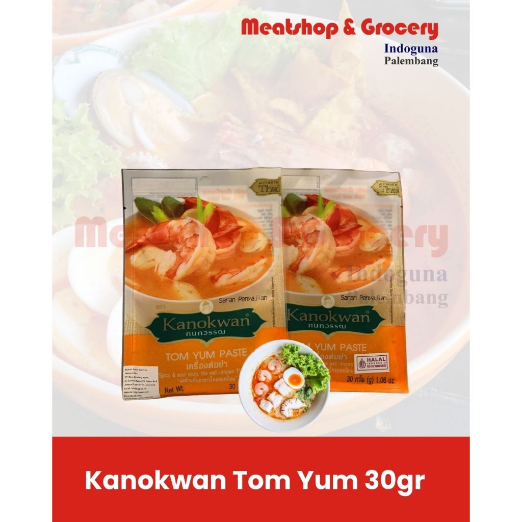 

Kanokwan Tom Yum Paste 30gr | Bumbu Pasta Tom Yum Instan
