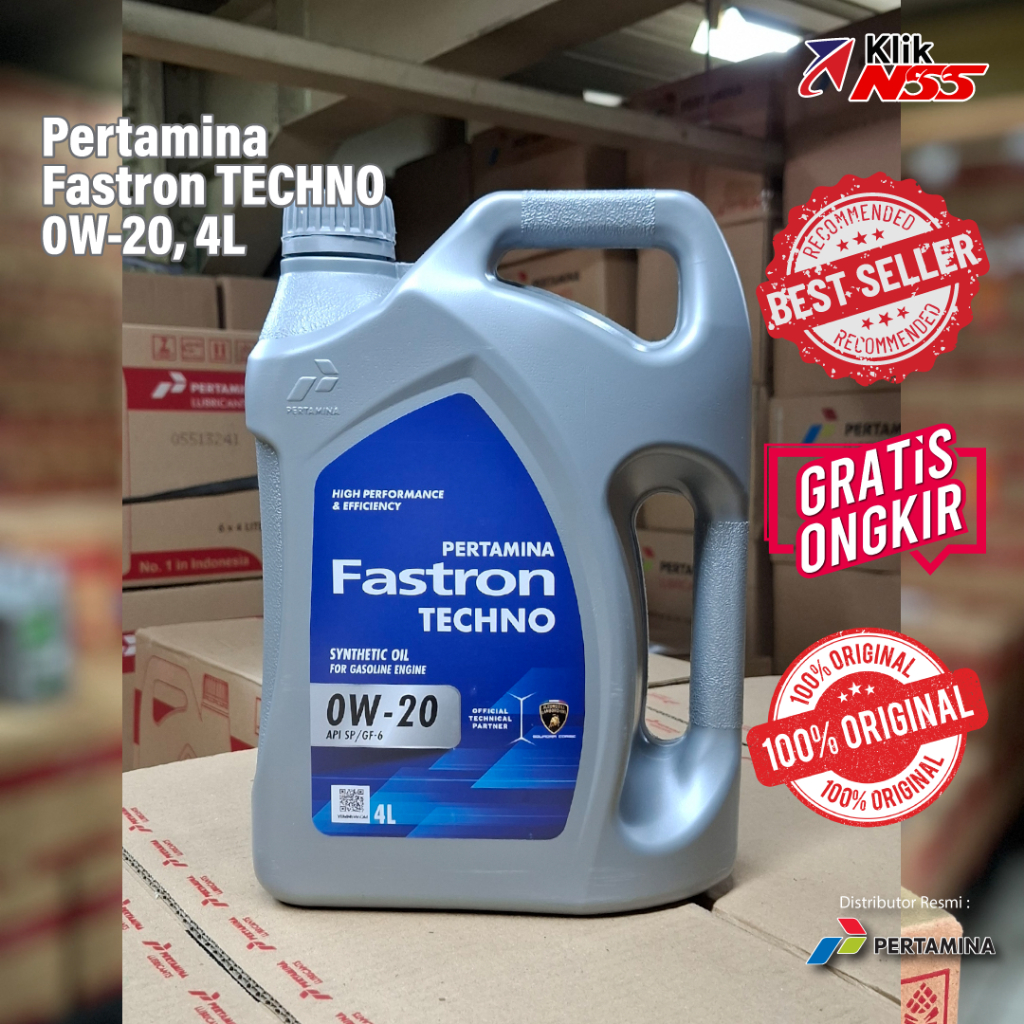 Oli Mobil Pertamina - FASTRON TECHNO 0W-20 4L | A070191940