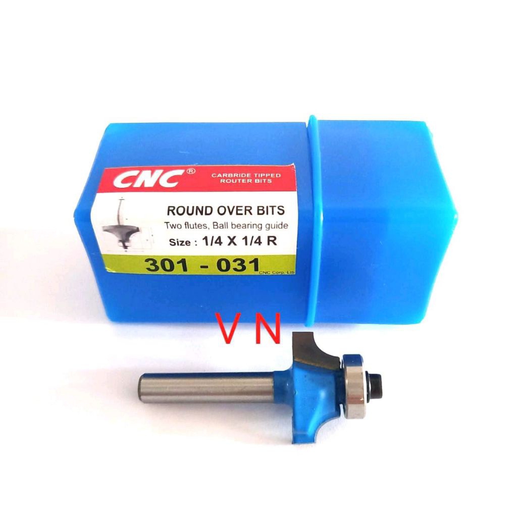 Mata Router Round Over Bit 6 mm 301-031/Profil Router Bit Merk CNC