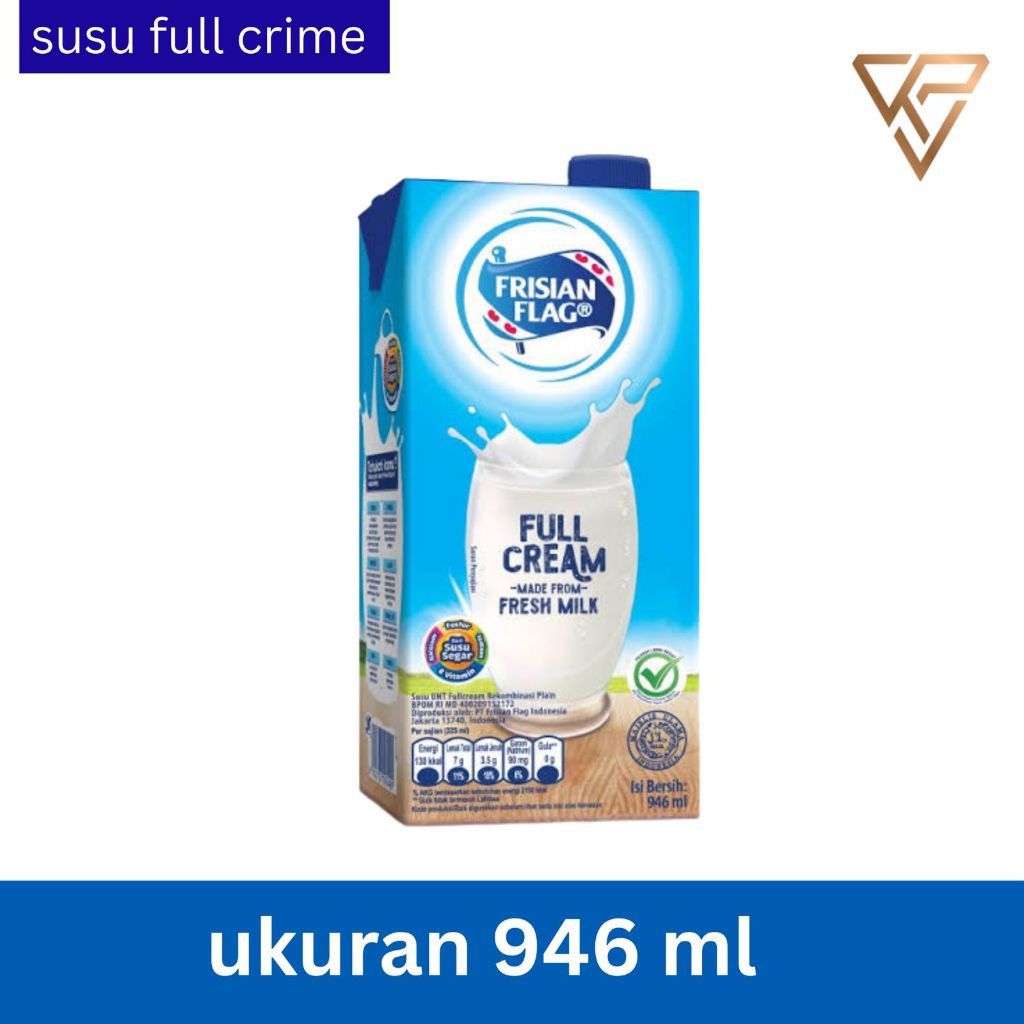 

SUSU UHT FULL CREAM FRISIAN FLAG ukuran 946 ml -Pubalingga