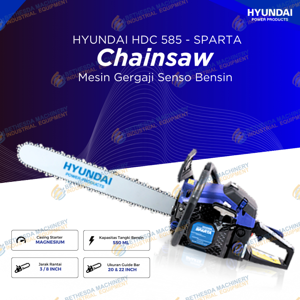 Mesin Gergaji Potong Senso HDC 58S / Gasoline Chainsaw Hyundai Sparta