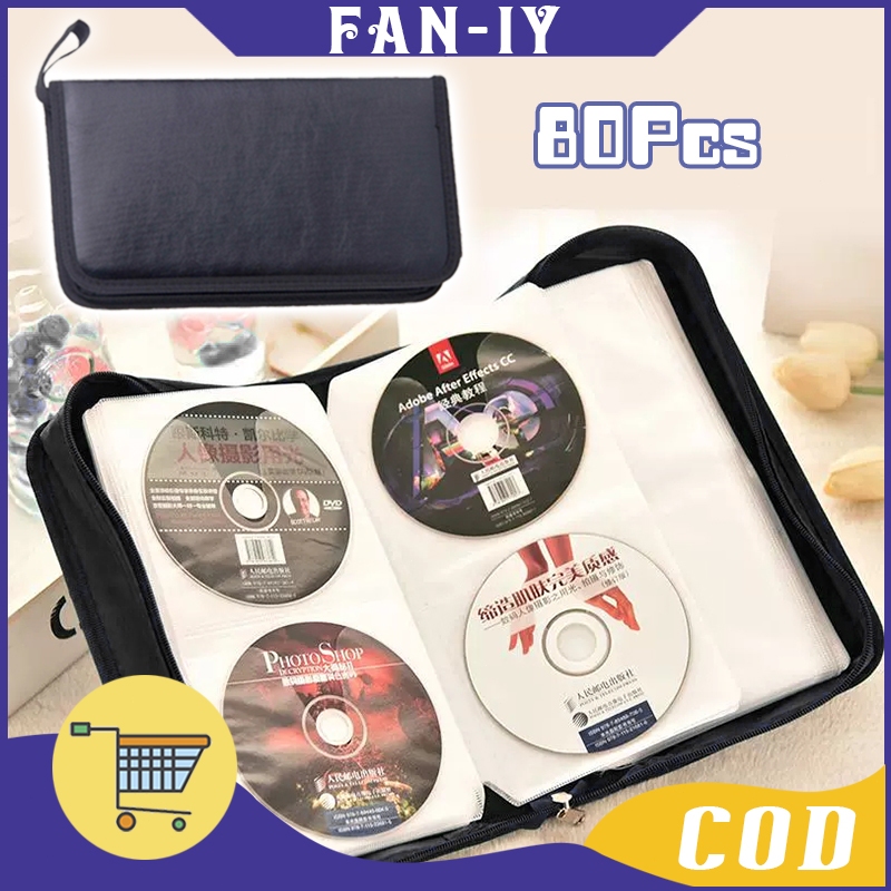 Album Penyimpanan CD Isi 80 Disc Tas Cd Anti Debu CD Tas Penyimpanan DVD Kaset Bag