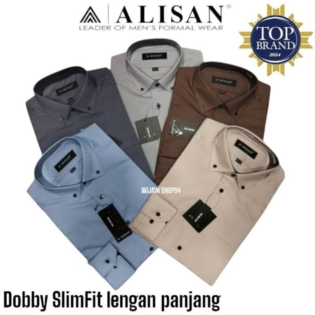 KEMEJA ALISAN DOBBY SLIMFIT LENGAN PANJANG