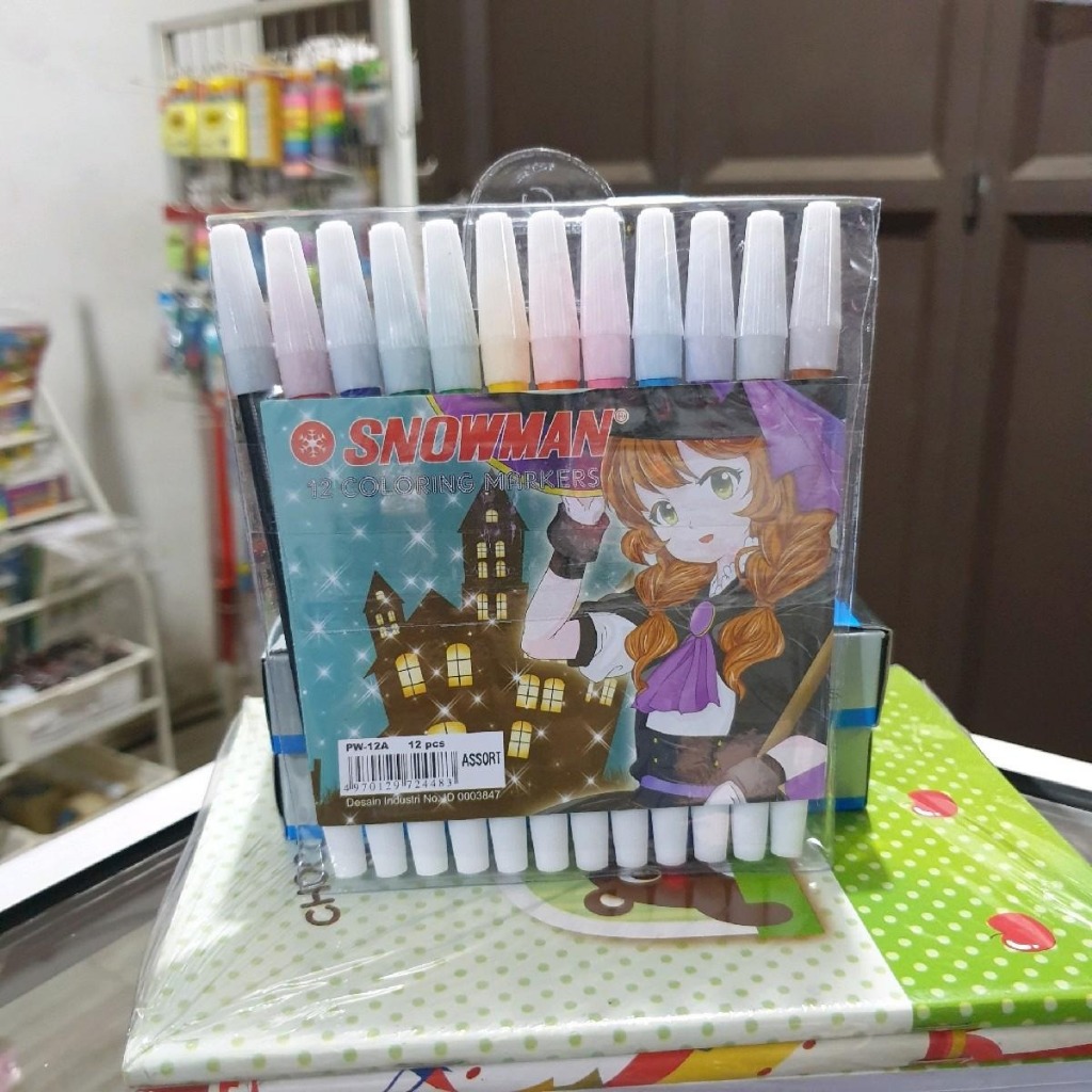 

Spidol set 12 warna snowman