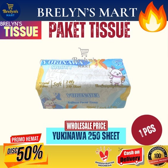 (HARGA GROSIR) Tisu Yukinawa 250 Sheet 2 Ply | Tisu Murah Import