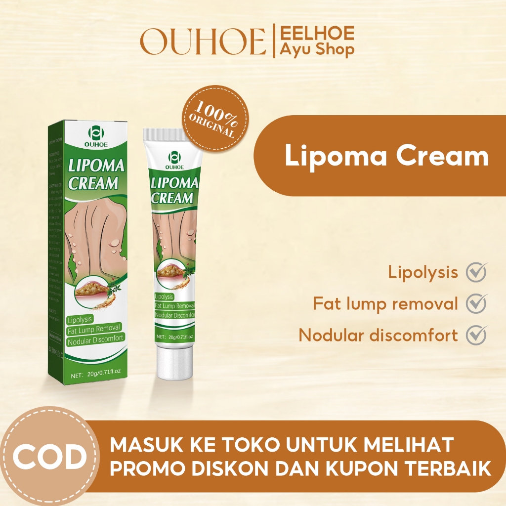 OUHOE Lymph Cream Lipoma Cream Obat Benjolan Lipoma Krim Benjolan Di Leher Tangan Ketiak