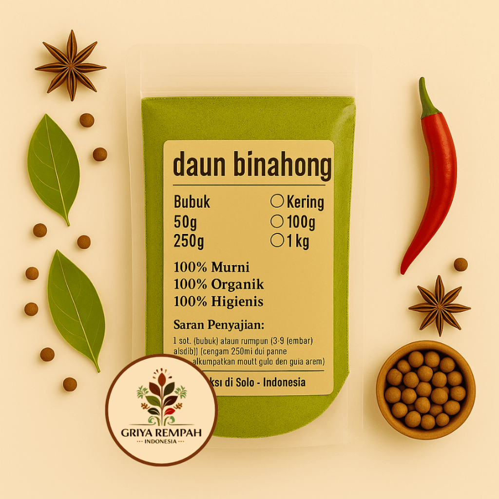 

DAUN BINAHONG BUBUK 500 GRAM – Ramuan Rempah Herbal Kering Alami untuk Kesehatan Tubuh Jamu Tradisional Simplisia Anredera cordifolia