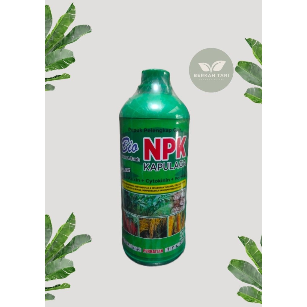 pupuk cair NPK kapulaga plus ga3+auxin+cytokinin+perekat, 1000ml