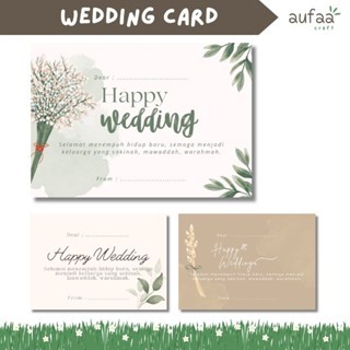 [isi10] Wedding Card | Kartu Ucapan Wedding | Stiker Wedding