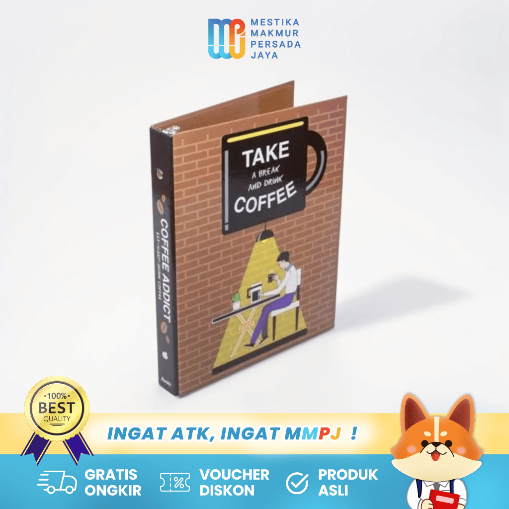 

Bantex Binder B5 Notebook Kuliah + Isi Kertas Binder 80gsm - Motif Coffee 132823