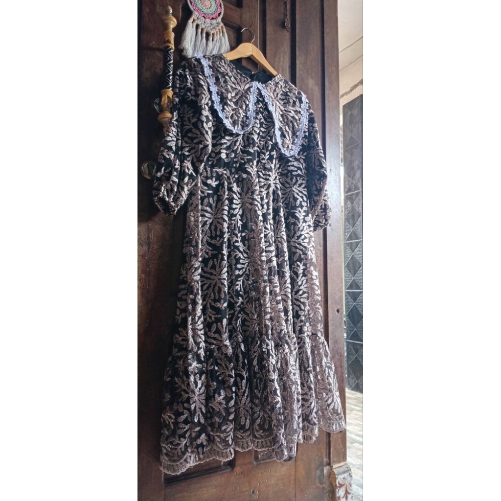 gaun brokat anak,gaun brokat mewah,gaun brokat anak elegan