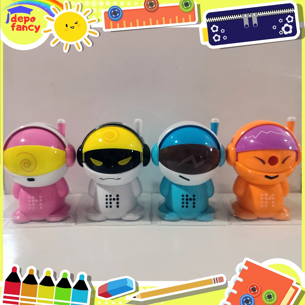 

Rautan Pensil Meja Putar LH-0033 Astronot / Sharpener / Ongotan / Peruncing / Sleper