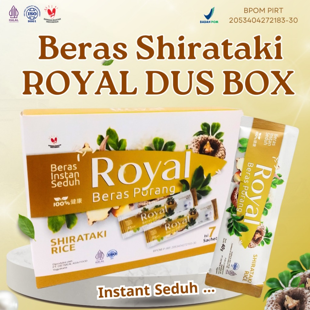 

Royal Beras Porag Kemasan Dus Box Isi 7 Sachet