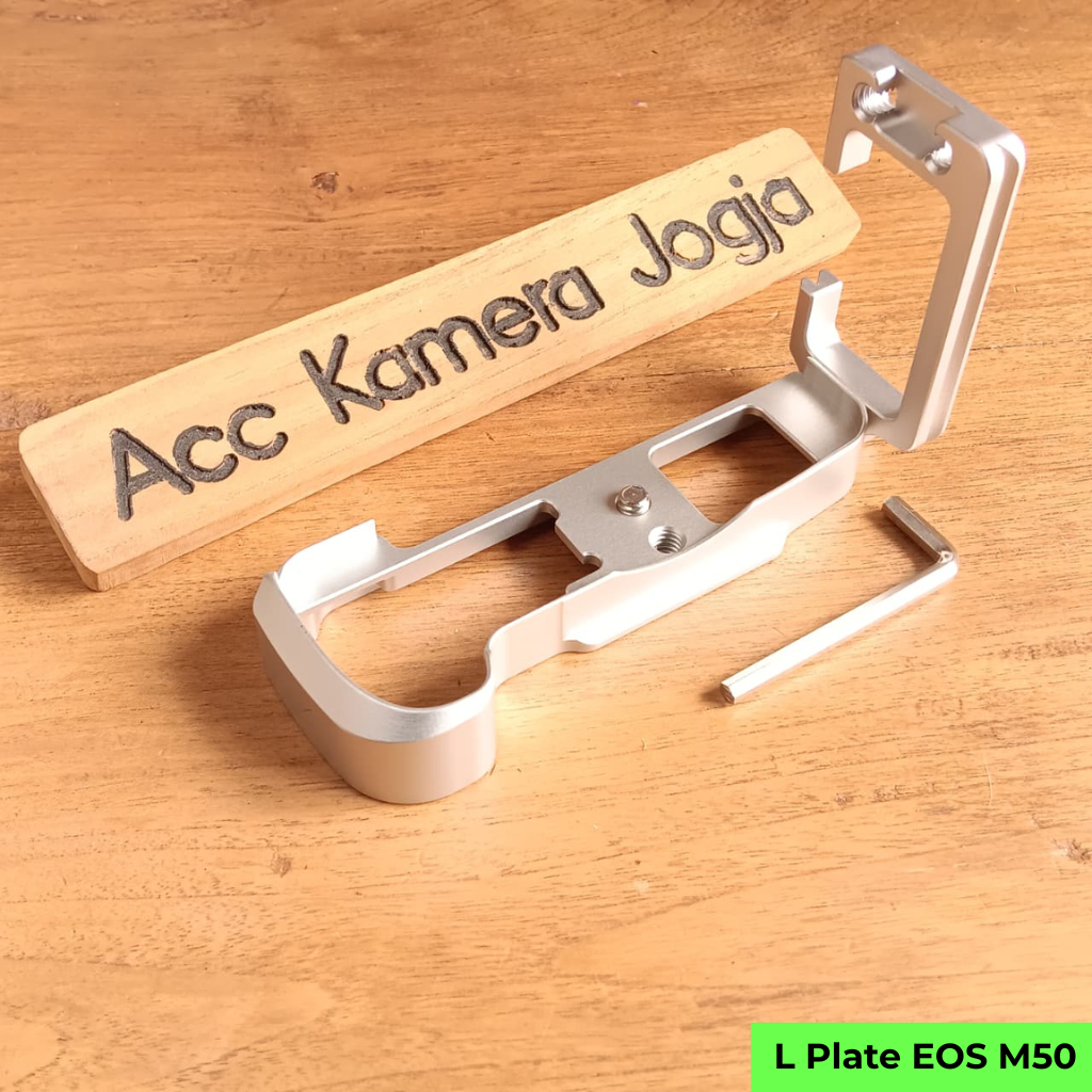 L Plate Canon EOS M50 M50II Silver Vertical Grip Quick Release