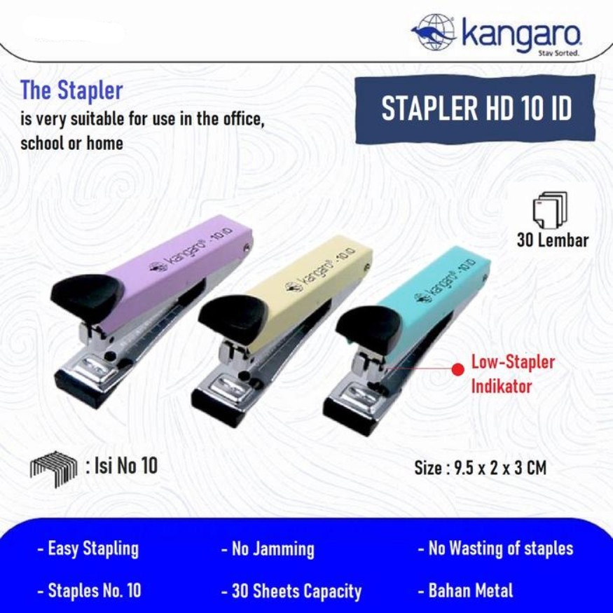 

Stapler Jepretan HD 10 ID Body Kecil KANGARO