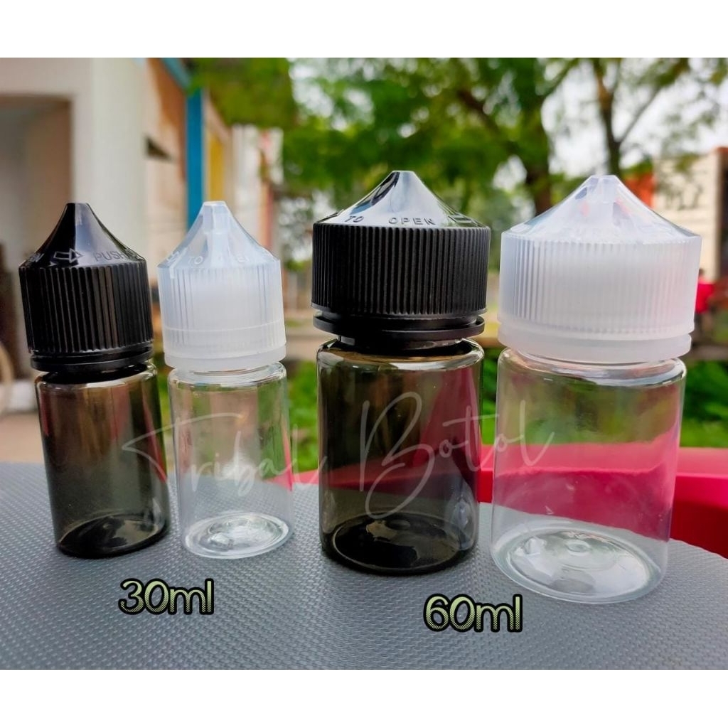 Botol essen 60ml PET / botol chubby 60ml / botol kosong tetes 60ml / botol PET 60ml