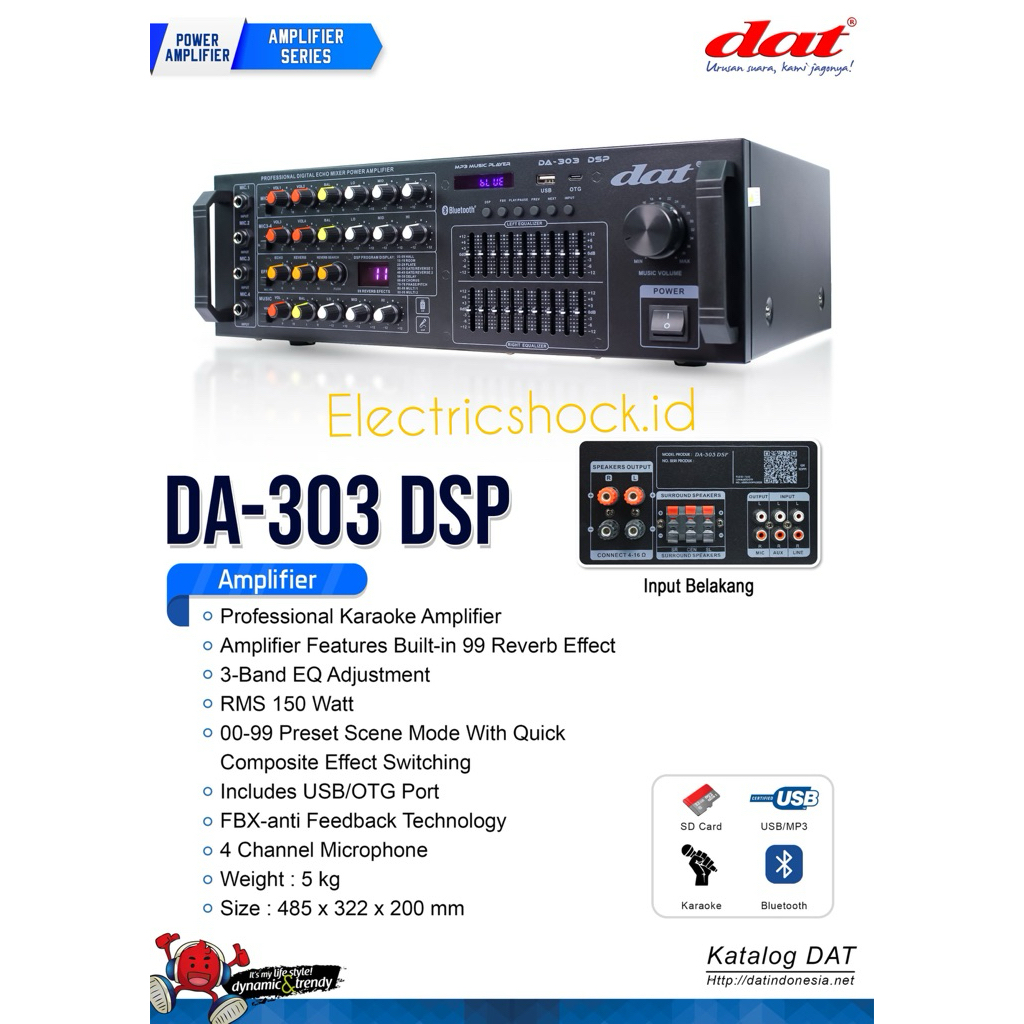 AMPLIFIER DAT DA-303 AMPLI DAT DA-303