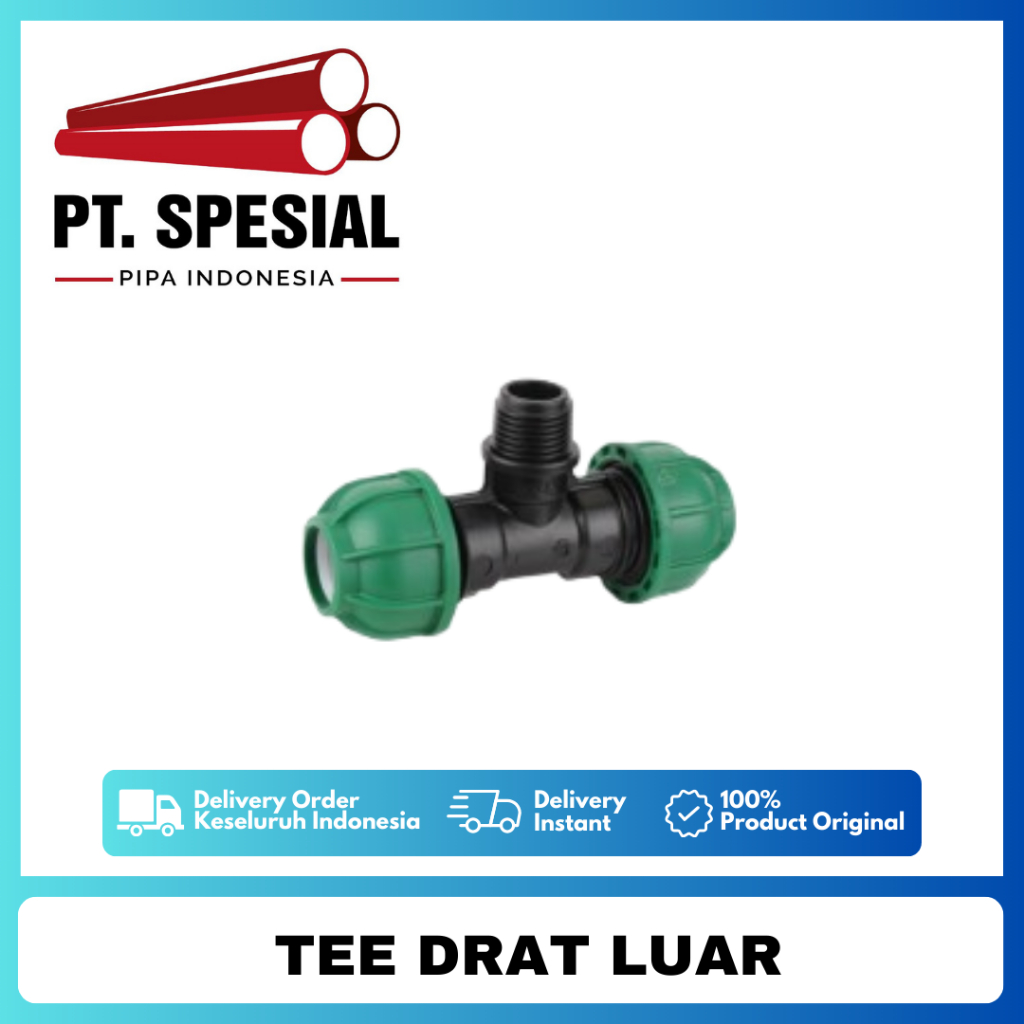 Tee Drat Luar HDPE / TDL HDPE / Vlok Tee Drat Luar HDPE - 05