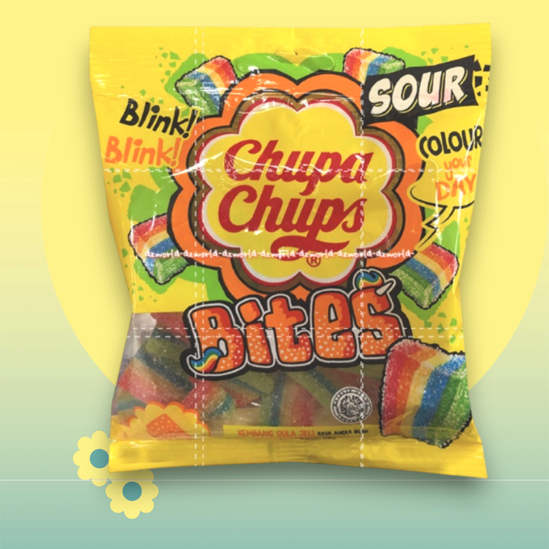 

Chupa Chups 56gr Bites Blink Colour Your Day 56gram Permen Kembang Gula Jeli Rasa Buah Candy Jelly Cupa Cup