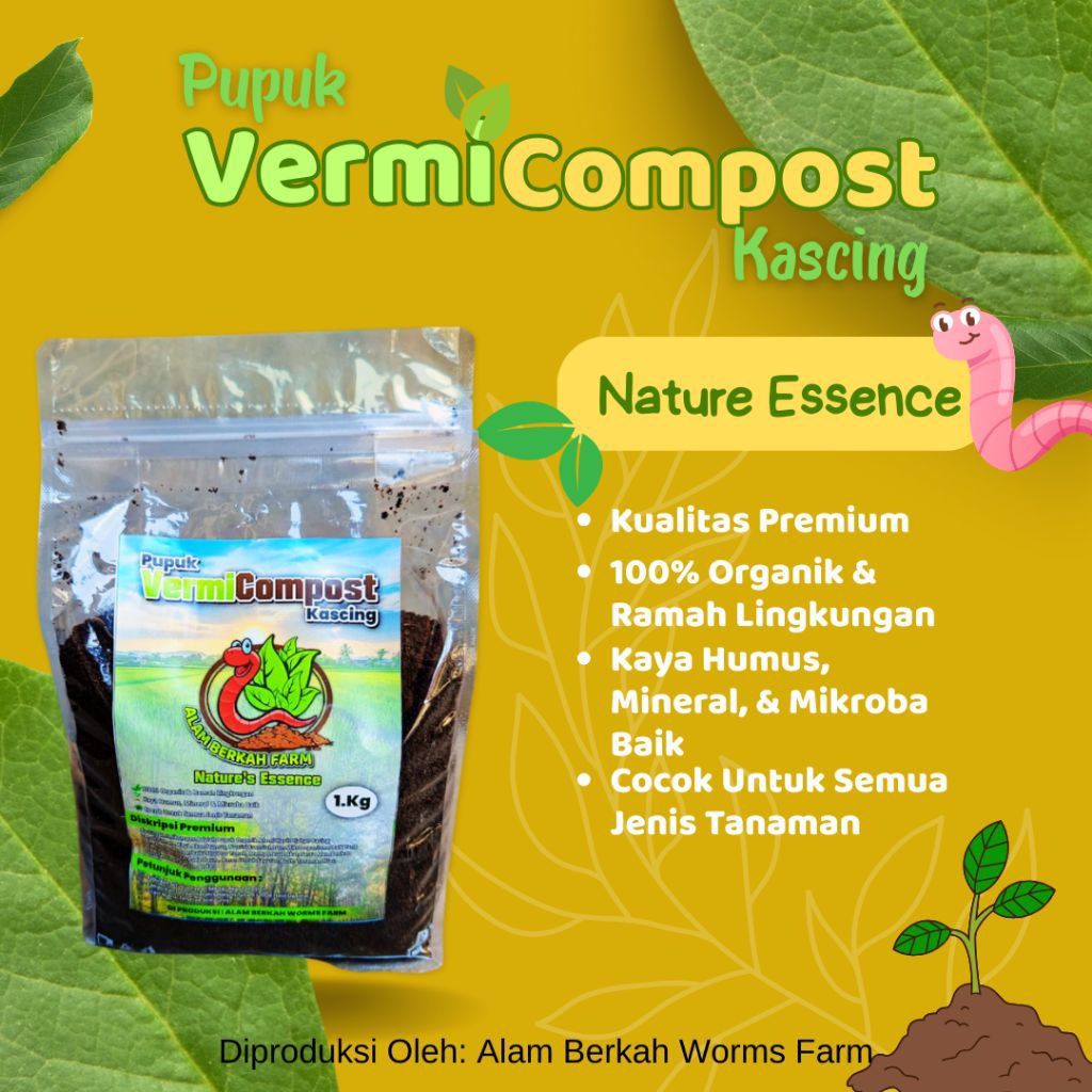 Pupuk Organik Vermicompost (Kascing)